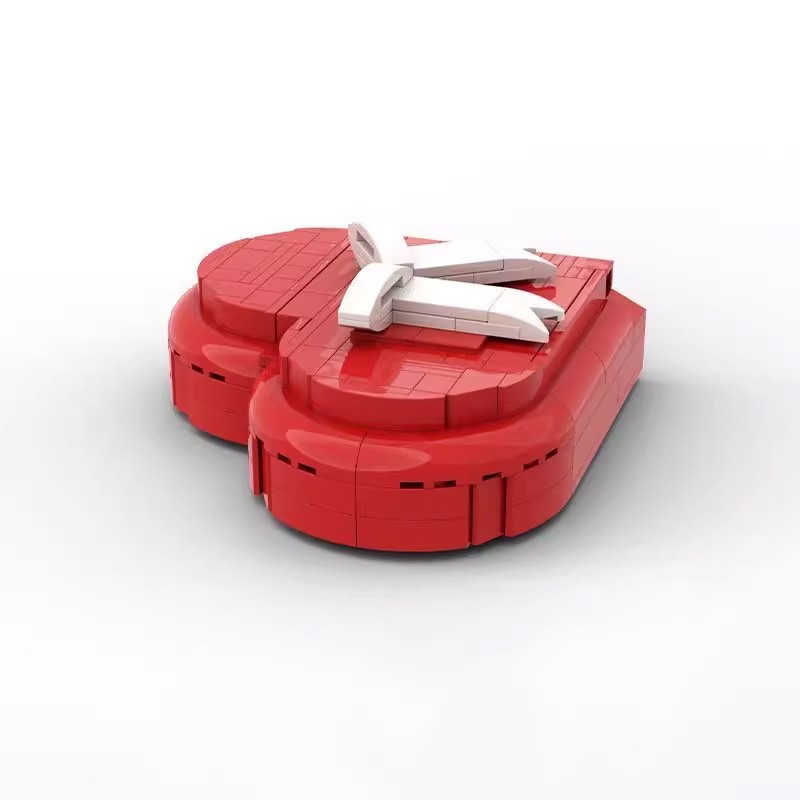 MOC-35227乐智筑高爱心盒饰品盒情人节礼物盒子创意拼装积木模型