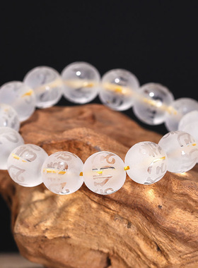 男女玻璃佛珠手链单圈