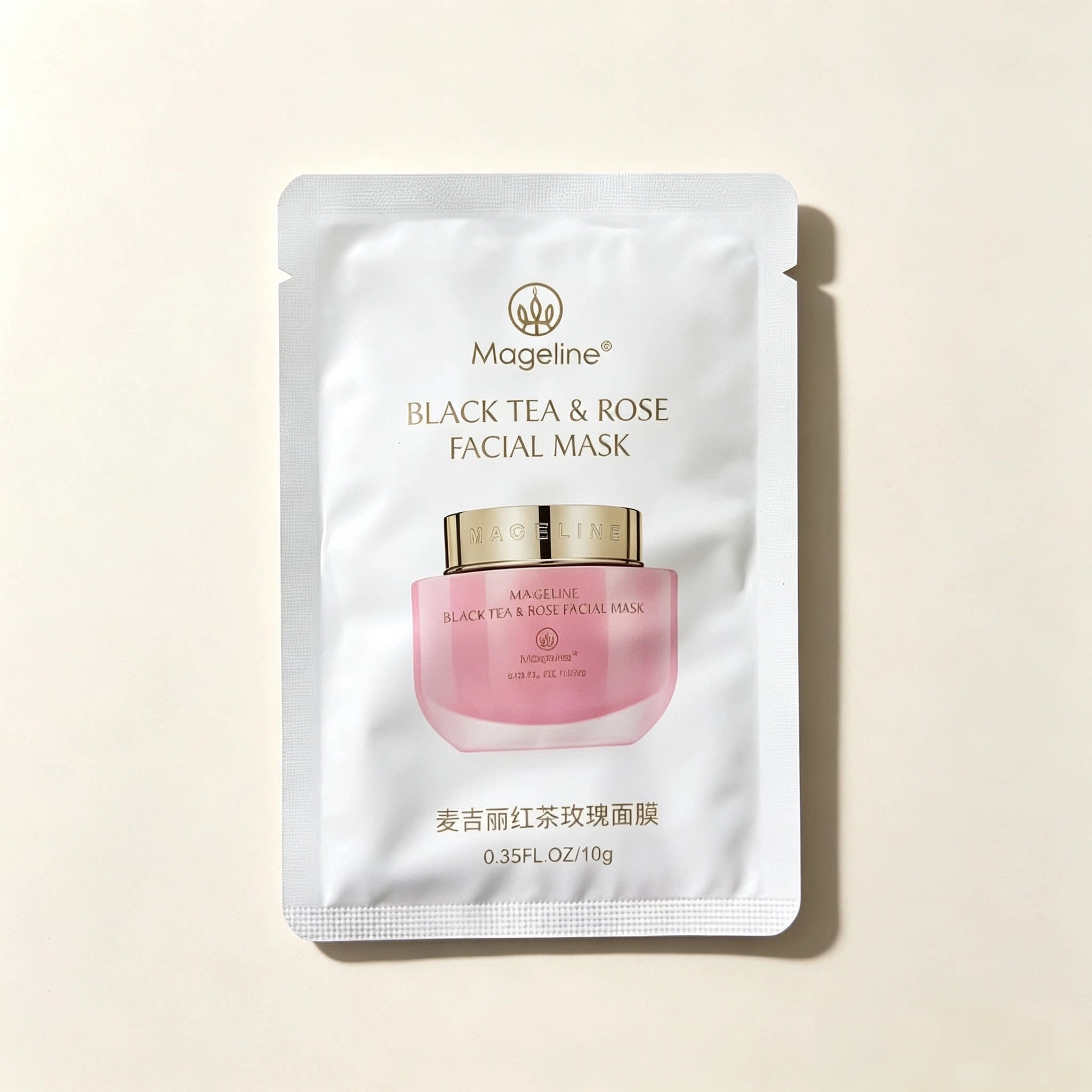麦吉丽红茶玫瑰面膜体验装补水保湿紧致嫩肤快速修护焕采正品