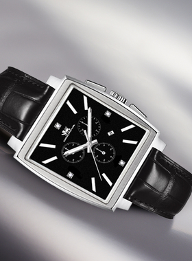 尼诺里拉ninoriva手表方形皮带防水石英表商务时尚潮流男表12002
