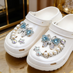 适配卡洛驰智必星crocs鞋花洞洞鞋配饰高级感女款装饰配件鞋卡扣