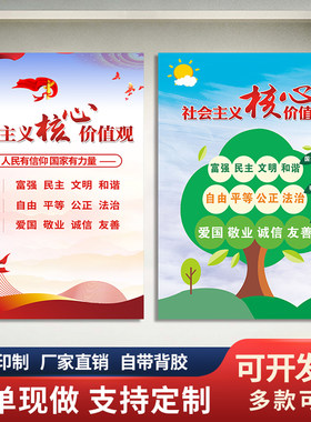 社会主义核心价值观海报