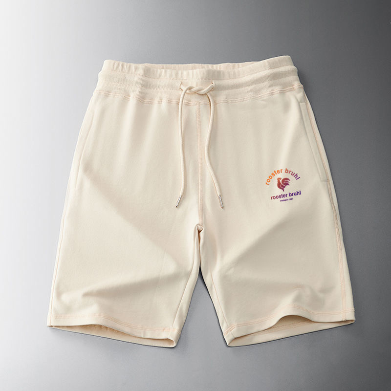 法国公鸡短裤夏季薄款男潮牌ins宽松大码纯棉5五分裤运动休闲跑步