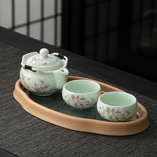 新款功夫茶具套装家用简易办公室年轻人女士专用喝泡茶壶陶瓷