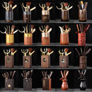 茶道六君子套装 家用茶道配件功夫茶具茶勺茶夹竹茶针茶洗茶笔茶巾