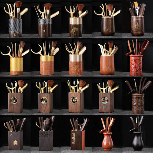 茶道六君子套装家用竹茶针茶夹