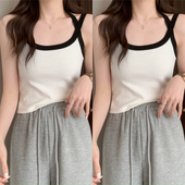 夏设计感小众外穿内搭美背无袖 胖mm大码 300斤小吊带上衣女装 背心2