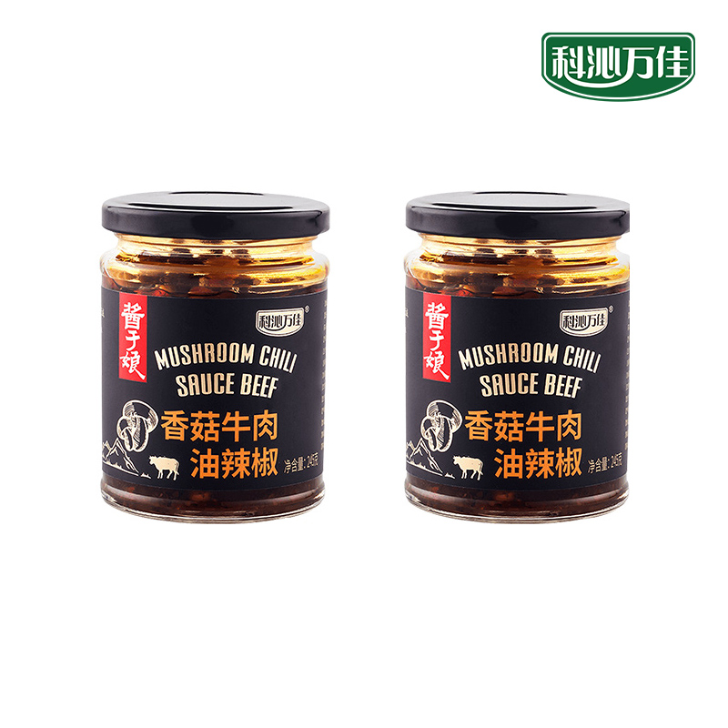 科沁万佳香菇牛肉油辣椒245g内蒙