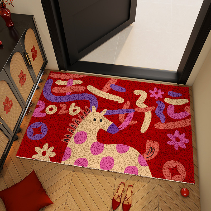 【设计师专款】马年入户丝圈地垫
