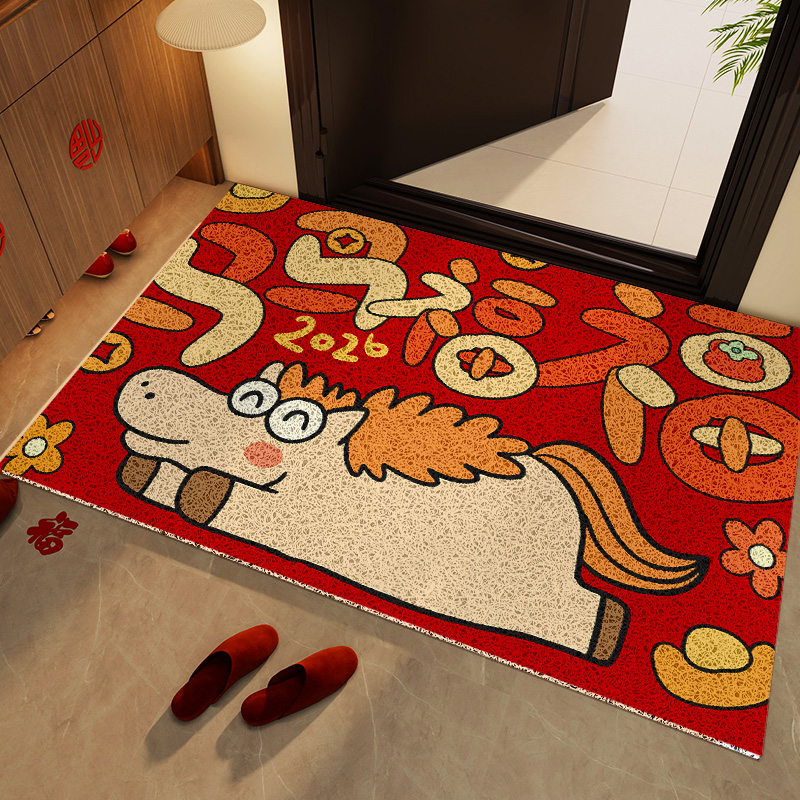 【设计师专款】马年入户丝圈地垫