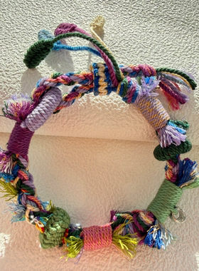 DIY藏式手绳手工编织多彩棉线混编多色搭配手围可调节一物一拍