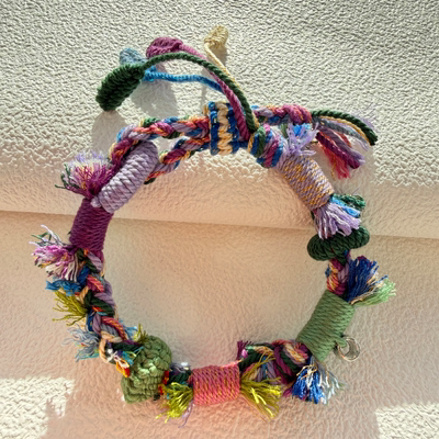 DIY藏式手绳手工编织多彩棉线混编多色搭配手围可调节一物一拍