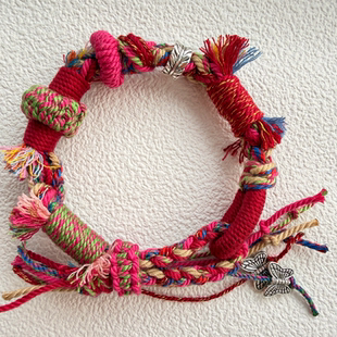 手工编织手绳藏式 手搓棉线节日礼物送闺蜜聚会小礼物手围可调