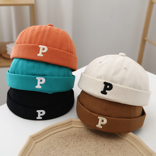 宝宝地主帽男女童春秋小童帽子儿童春秋季雅痞帽时尚洋气瓜皮帽潮