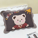 外贸特价 清仓单人纯棉枕套绗缝卡通田园风布艺夹棉透气吸汗一对装