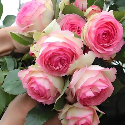 粉色龙沙宝石爬藤月季花苗浓香大花庭院阳台种