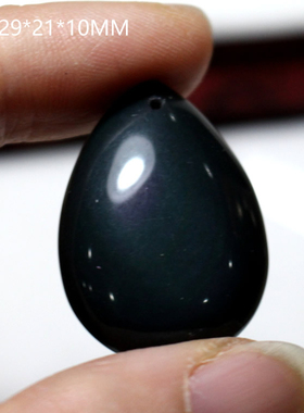 天然黑曜石水滴吊坠男女款水晶挂坠项链饰品礼物送女友闺蜜开运