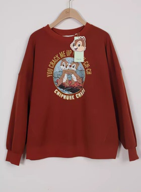 duoyi朵以2023秋季新款百搭时尚卫衣低圆领长袖宽松显瘦上衣38DQ3