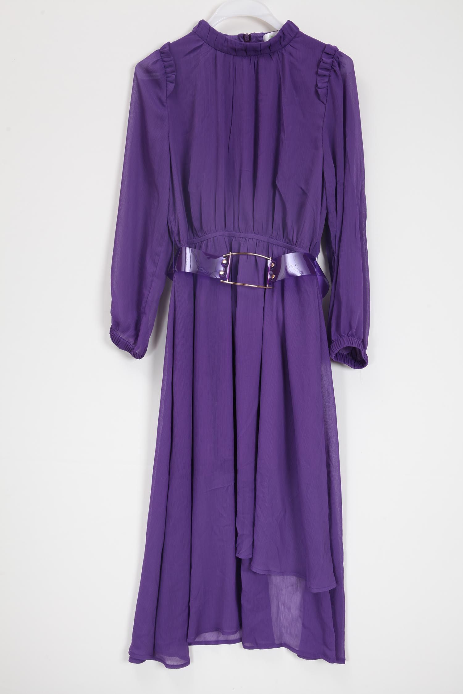 春季新款朵以正品淑女气质显瘦腰带中长款连衣裙34dc826118女