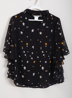 duoyi朵以 34DX112127 梭织上衣