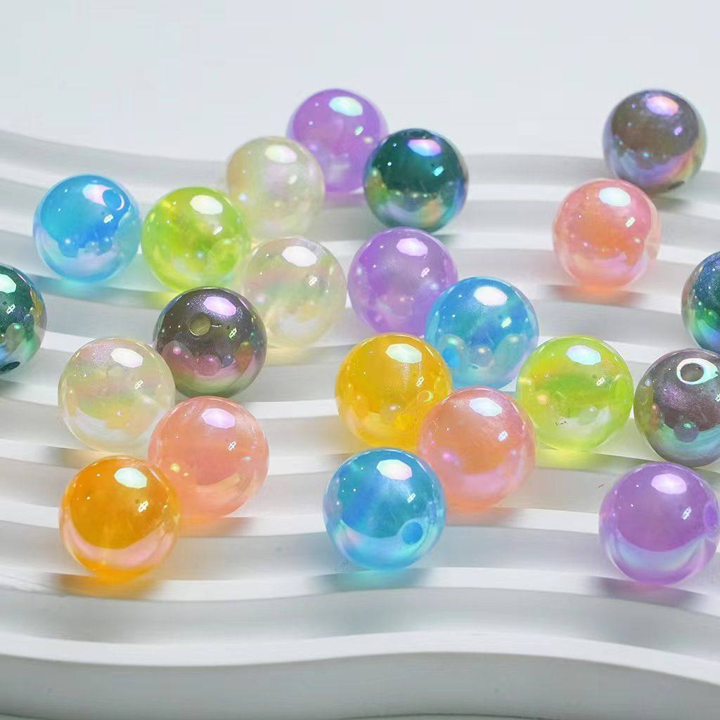 炫彩uv卡16圆珠金粉人鱼姬DIY手工串珠材料车挂手链饰品配件散珠,饰品/流行首饰/时尚饰品新,其他DIY饰品配件,淘宝优惠券,粉丝福利购,淘宝优惠卷