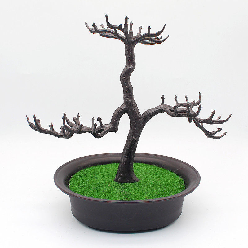 仿真植物枝干 DIY手工绿植迎客松盆景装饰材料配件（不包含底座）