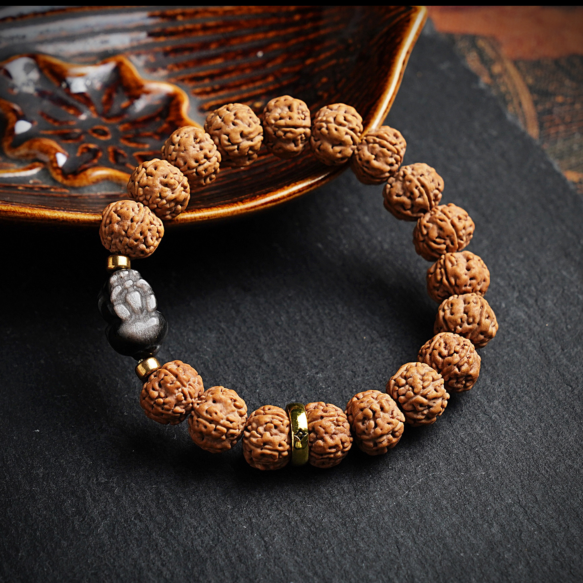 老树王小金刚原籽单圈手串