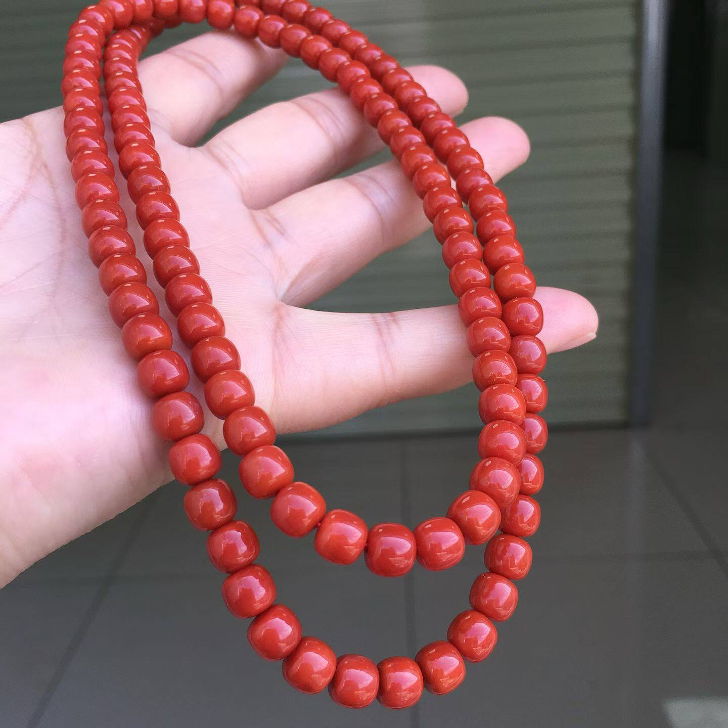 南红玛瑙天然南红玛瑙手串佛珠多圈满肉本命年手链火焰纹108