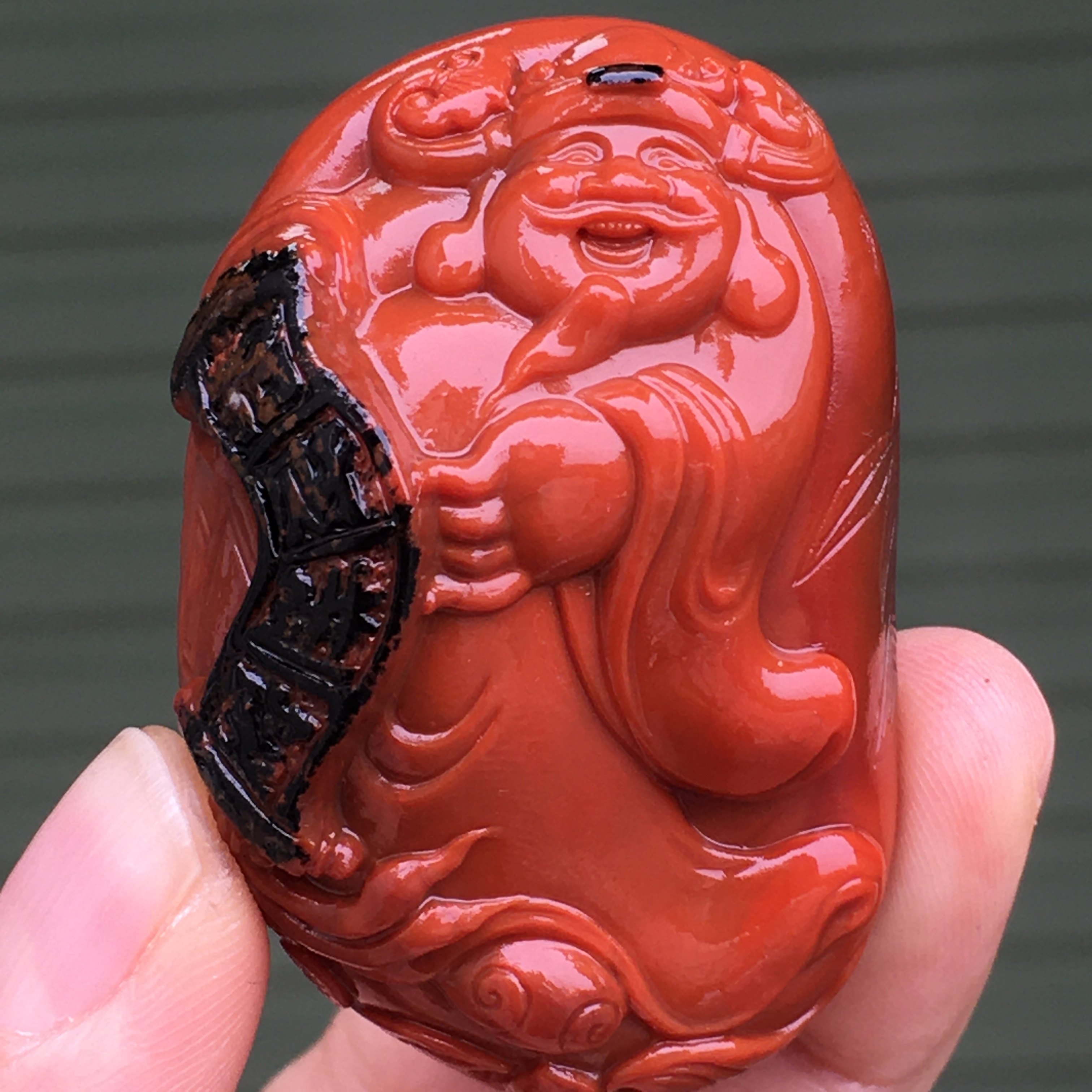 南红玛瑙手串手链瓦西料柿子红佛珠满色满肉雕刻龙龟手串