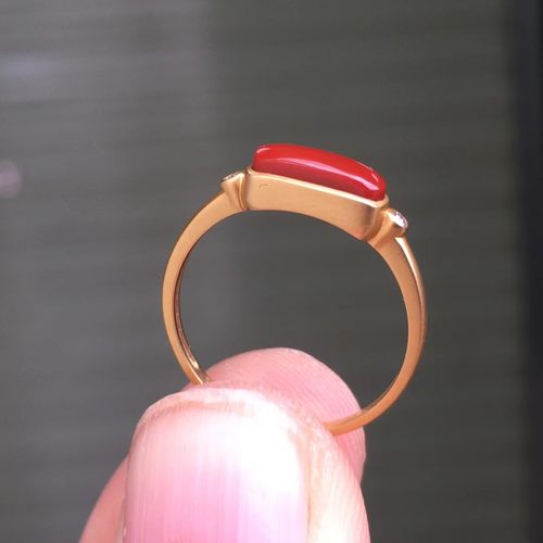 南红玛瑙戒指女款时尚个性简约百搭指环