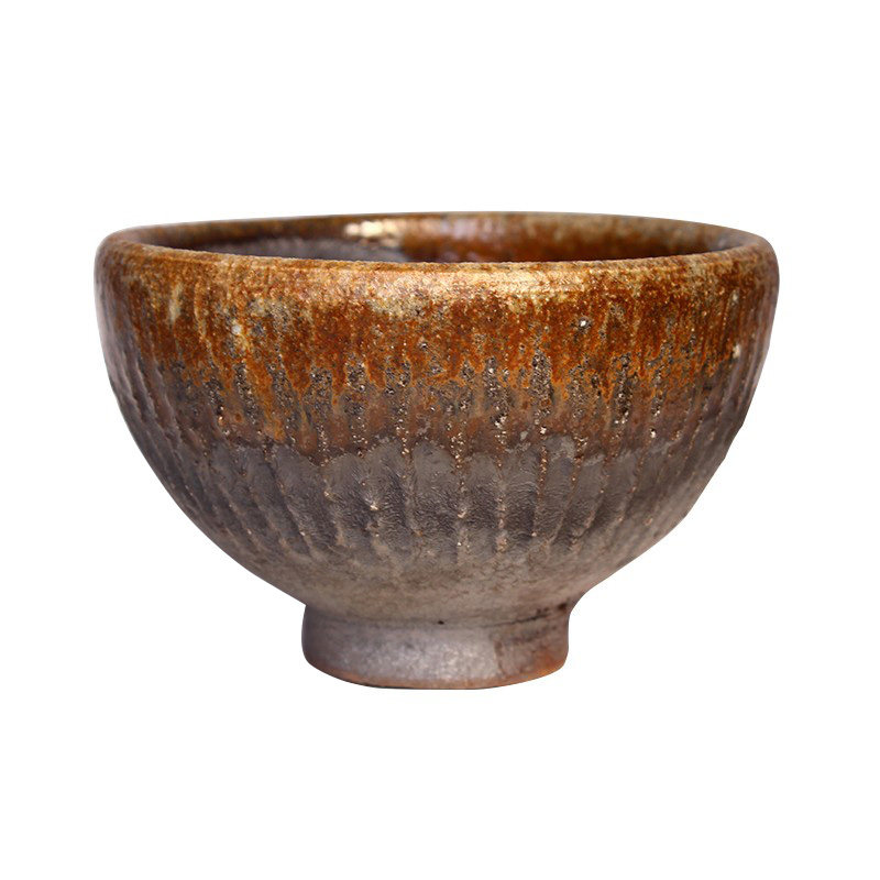 台湾张家志柴烧主人杯单杯茶杯品茗杯个人专用功夫茶具茶盏侘寂杯