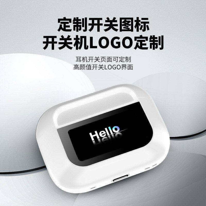 跨境A9PRO彩屏ANC+ENC主动降噪蓝牙耳机超长待机续航商务跑步骑行