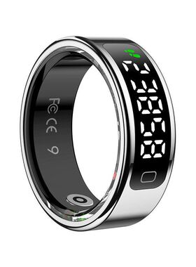 R11C(Qring)心率血氧睡眠计步运动遥控拍照显示屏幕触屏智能戒指