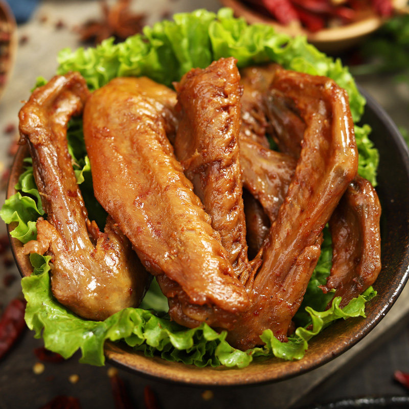 【宣小鸭】安徽宣城特产三宝鸭翅风干卤味手撕香辣休闲零食150g