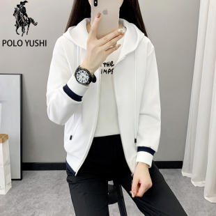 保罗2025新款 卫衣上衣潮 时尚 洋气百搭休闲外套女宽松显瘦连帽开衫