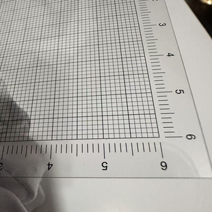 高精度透明菲林尺网格卡软质 刻度尺格子标定反光PET材质厚0.1mm