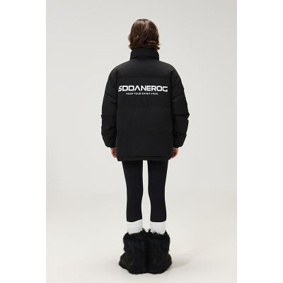 SDDANEROG国潮白鸭绒基础款立领加厚羽绒服美式保暖冬季外套男女