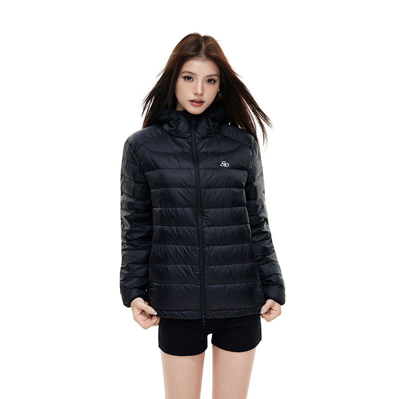 SDDANEROG 特氟龙三防90白鸭绒直筒修身轻量排骨羽绒服外套内胆