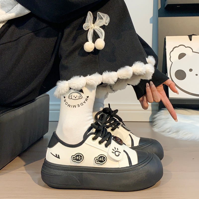 回力加绒加厚小白鞋女2025新款冬季保暖学生百搭棉鞋小众原创板鞋