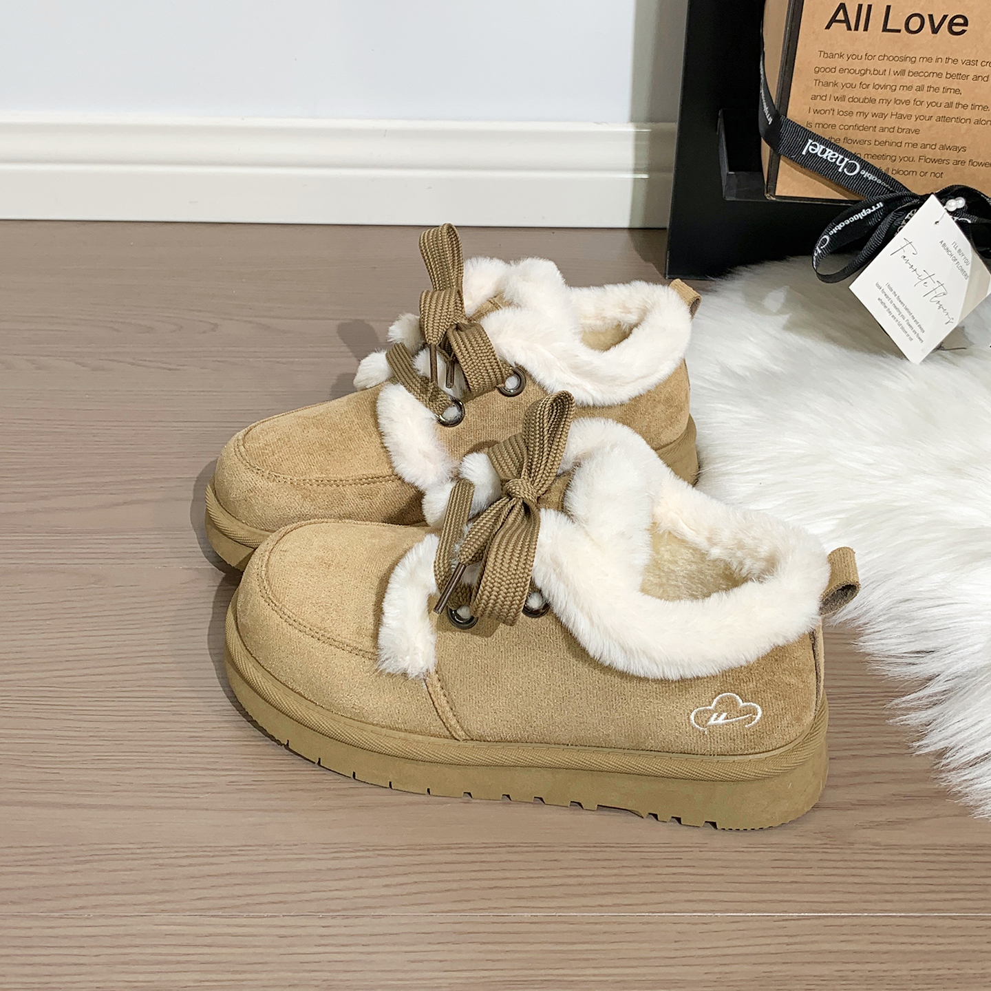 回力女鞋厚底二棉鞋保暖雪地靴