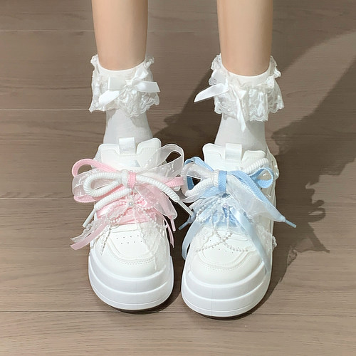 回力厚底小白鞋女女生配裙子