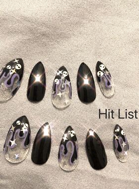 Hit List#原创暗黑风格假指甲贴片特价超特别酷到没朋友彩妆指甲