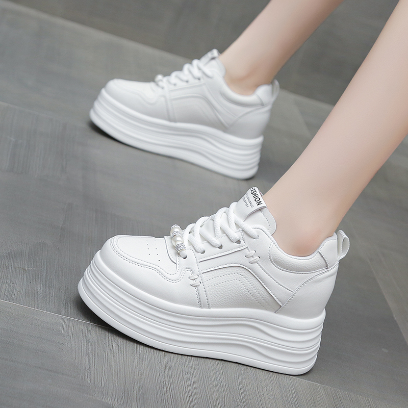 8cm内增高小白鞋女士韩版