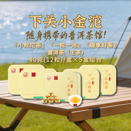 下关沱茶小金沱生茶5盒组合