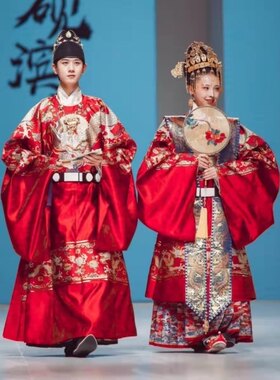 出租汉服婚服结婚中式凤冠霞帔