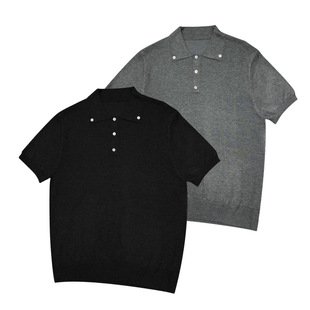 DL松弛高知分子假领polo松弛高知分子纯色套头针织衫 上衣轻薄透气