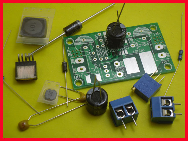 lm2577可调电源升压模块 输出4-35v 升压板 升压模块散件送电路图