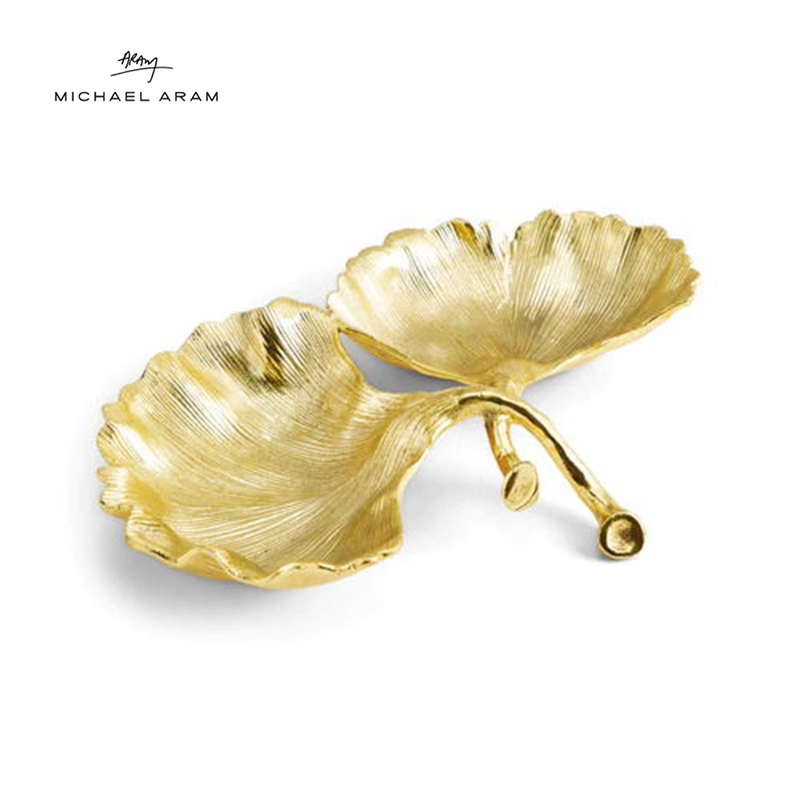 MichaelAram不锈钢银杏叶酱料碟