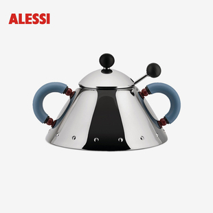 家用304不锈钢糖罐勺子套装 ALESSI 带盖厨房密封轻奢调料罐送礼品