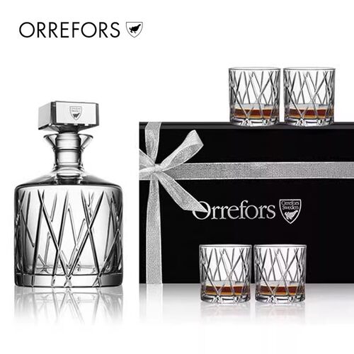 Orrefors进口玻璃威士忌家用